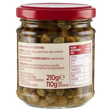 Capperi Lacrimella Sottaceto 210 G Conad Online Conad