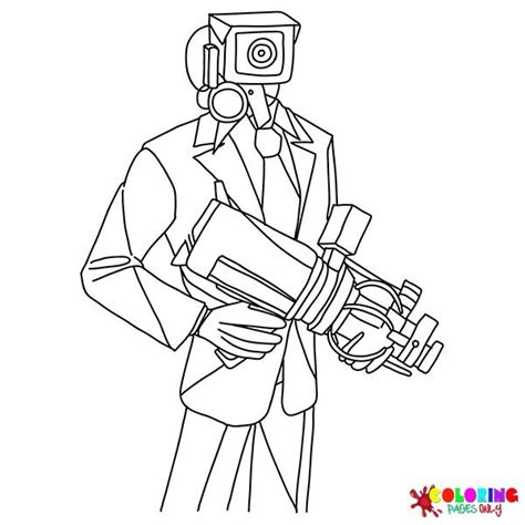 Titan Cameraman Coloring Pages Printable For Free Download