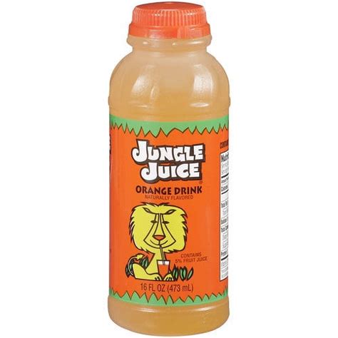 Jungle Juice Orange Drink 16 Fl Oz