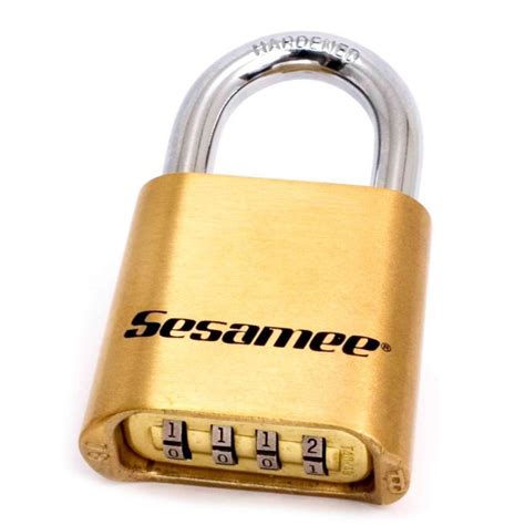 CCL K436 Sesamee Resettable Combination Brass Bottom Padlock Carded