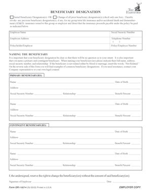 Fillable Online Beneficiary Designation Form MaconIT Fax Email Print