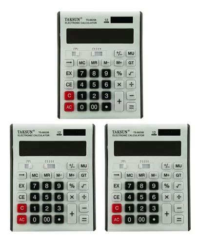 Calculadora Electronica Digitos Blanc Pack Taksun Ts B Color