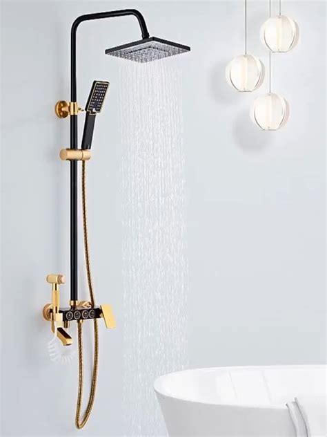 Reaim Shower Set Fungsi Panas Dingin Dengan Faucet Keran Shower Set