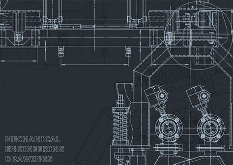 Computer aided design systems. Blueprint. Official style 3818647 Vector ...