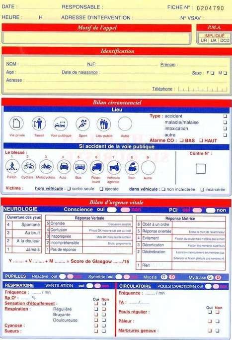 Fiche Bilan Urgence