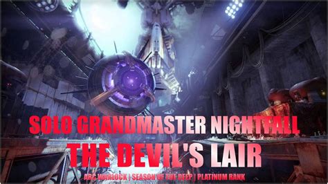 Solo Grandmaster Nightfall The Devils Lair On Arc Warlock Destiny