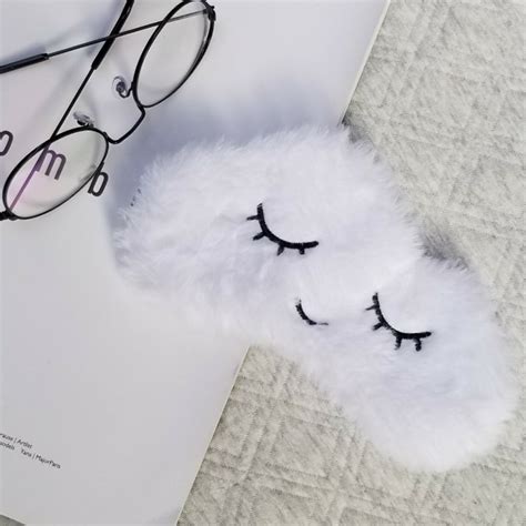 Sleeping Goggles Sleep Blackout Breathable Cute Plush Goggles