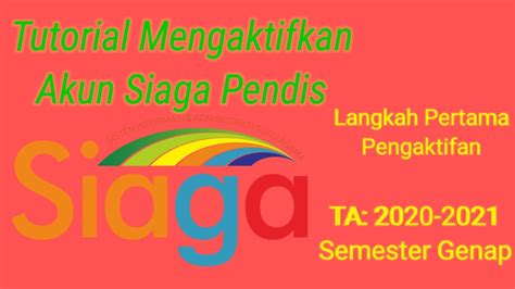 Tutorial Siaga Pendis Tahun 2021 YouTube