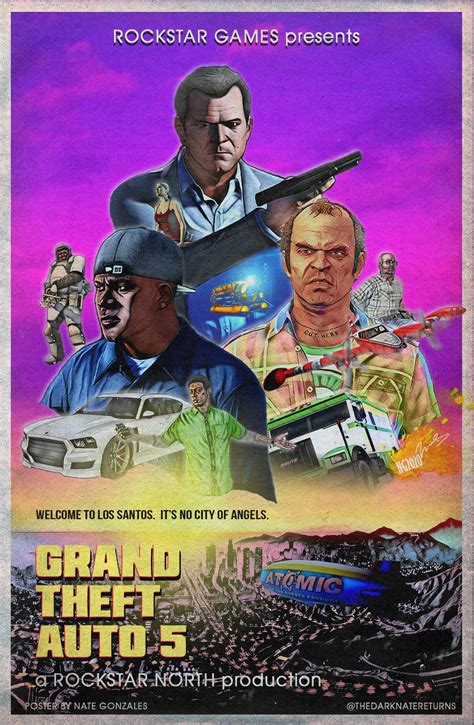 GRAND THEFT AUTO 5 Welcome To Los Santos PosterSpy