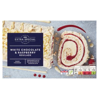 Asda Extra Special Belgian White Chocolate Raspberry Roulade