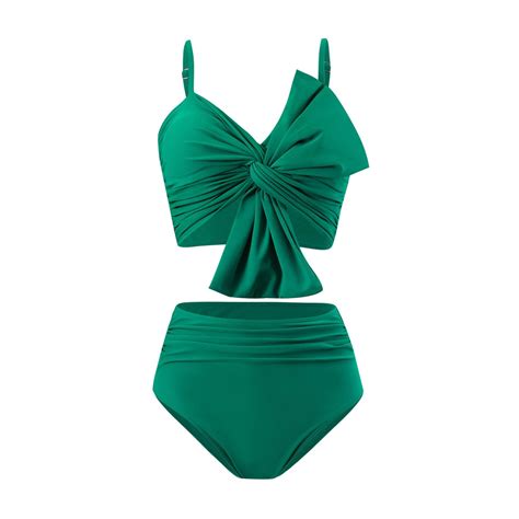 Akiihool Womens Swimsuits Two Piece Women High Waisted High Cut Bikini