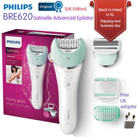 Philips Bre Satinelle Advanced Wet Dry Epilator Uk Edition Lazada