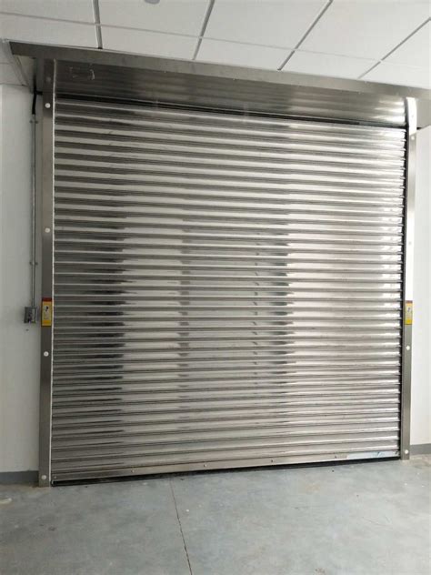 Industrial Exterior And Interior Fireproof Galvanized Steel Metal Roll Up Fire Security Rolling