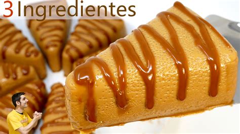 Pastel De Dulce De Leche 3 Ingredientes 😍🍮😍 Sin Horno Ni Gluten Ni Huevo Ni Harina Ni