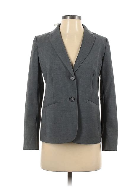 Talbots Gray Wool Blazer Size Petite Off Thredup