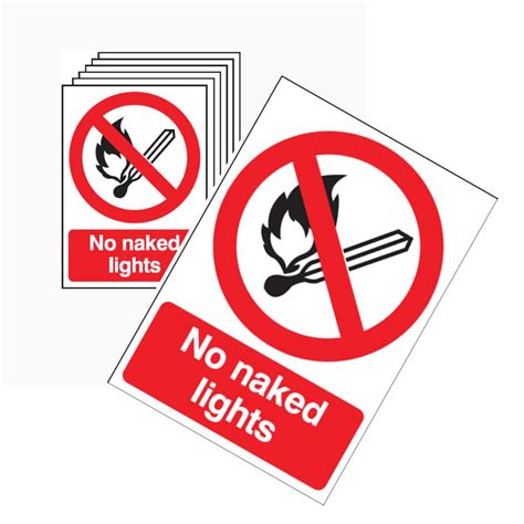 No Naked Lights Signs Safety Sign Uk Hot Sex Picture