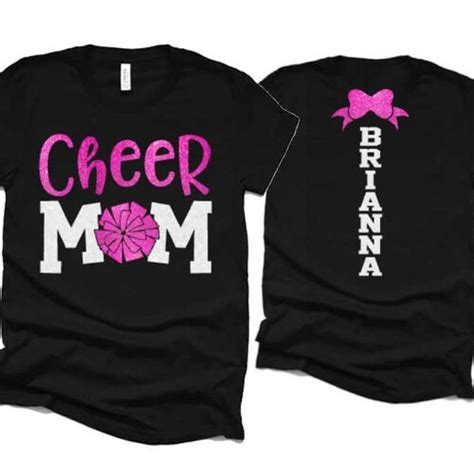 Glitter Cheer Mom Shirt Cheer Bling Football Bling Bella Etsy