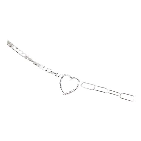 2023new Simple Design Sterling Silver Bracelet Heart Love Link Chain