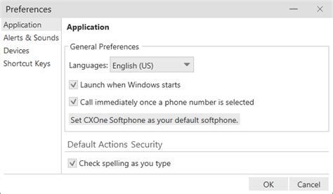 Configure Cxone Softphone Settings In Max