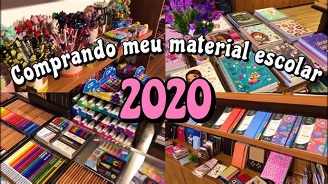 COMPRANDO MEU MATERIAL ESCOLAR 2020 YouTube