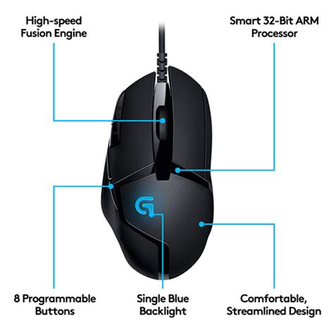 Buy Logitech G402 Hyperion Fury Wired Gaming Mouse 4000 Dpi