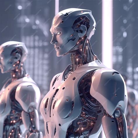 Premium AI Image | futuristic Humanoid robot