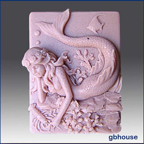 2D Silicone Soap Mold Mermaid Shelly Etsy