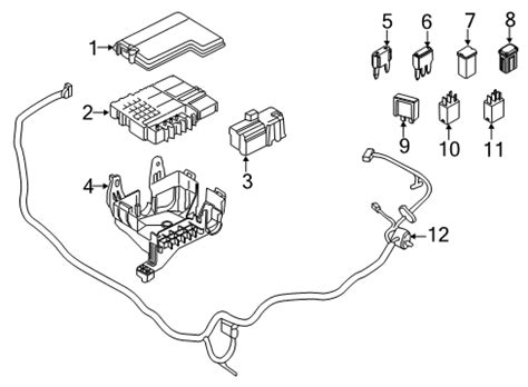 OEM Ford JL3Z 12A581 FA Engine Harness