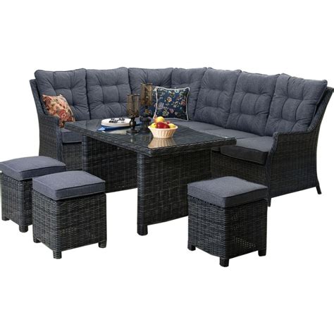 Lounge Diningset Venetië Met Hoge Rugleuning