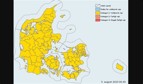 DMI Advarer Risiko For Lokale Skybrud BT Vejret Bt Dk