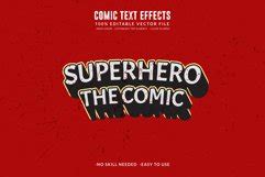 Comic Book Editable Text Effect