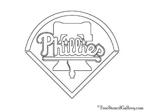 MLB - Philadelphia Phillies Logo Stencil | Free Stencil Gallery