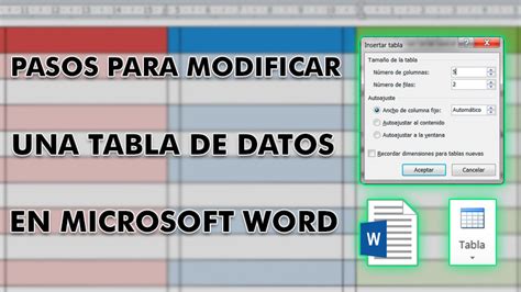 Modificar Tabla de Datos en Word Guía Paso a Paso 2025