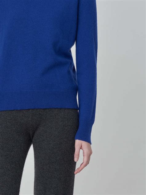 Purecashmere Nyc Turtleneck Sweater Royal Blue Garmentory