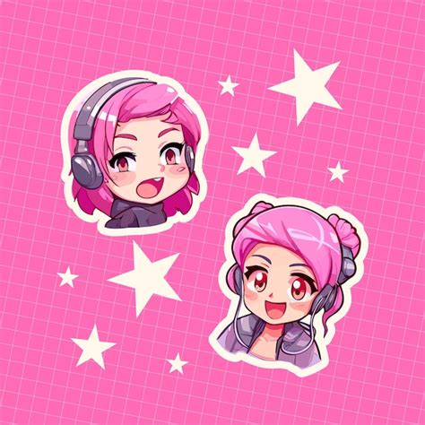 Premium Vector Cute Anime Girl Stickers – NBKomputer