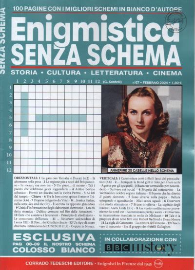 Enigmistica Senza Schema Mensile N 67 Febbraio 2024 Italiano