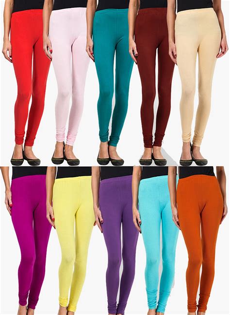 Pack Of 10 Multicoloured Solid Legging Salwar Suits Pakistani Suits Traditional Dresses