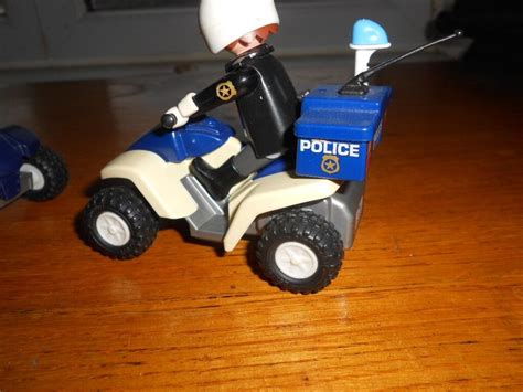 Playmobil Fourgon Police Avec Quads Policiers Et