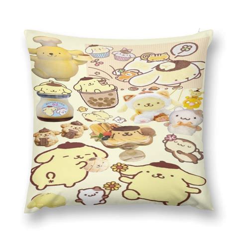 Pompompurin Print Throw Pillow Covers Pillow Cushion Cases Throw