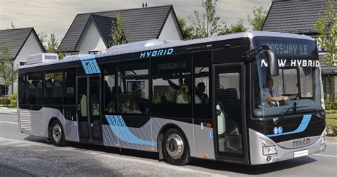 The New Iveco Bus Crossway Low Entry Hybrid Bus Powered By Natural Gas