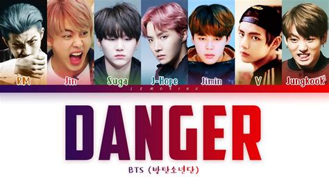 BTS Danger 방탄소년단 Danger Color Coded Lyrics Han Rom Eng 가사 YouTube