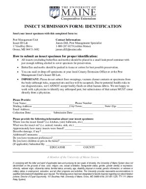 Fillable Online Extension Umaine H Insect Identification Study Guide