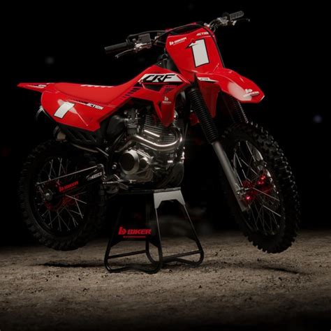 Kit Pl Stico Crf Biker Action Lan Amento Ction Adesivos