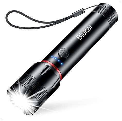 Blukar Lampe Torche Led Rechargeable Lm Lampe De Poche Led Ultra