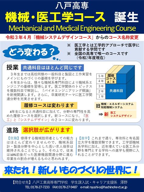 機械・医工学コースとは