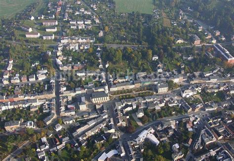 Markneukirchen Sachsen Von Oben Blick Auf Das Stadtzentrum Von