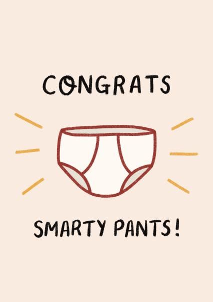 Congrats Smarty Pants Graduation Passed Test Card Thortful