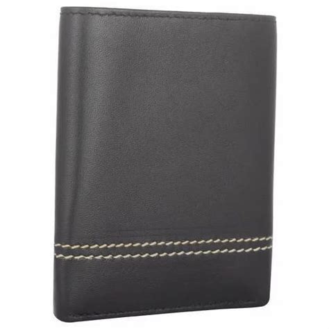 Leather Black Men S Pocket Purse Size Standerd At Rs In Thane