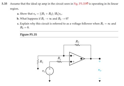 Solved Assume That The Ideal Op In The Circuit Seen Chegg