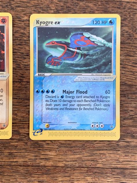 Mavin Pokemon Kyogre EX 001 And Groudon EX 002 Non Holo Black Star